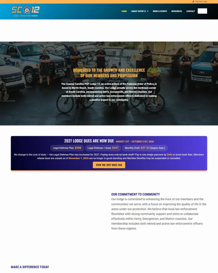 SCFOP12 website