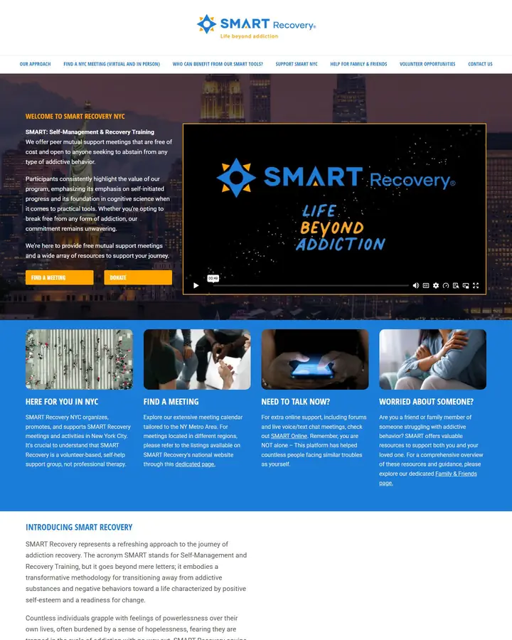 SMART Recovery NYC website